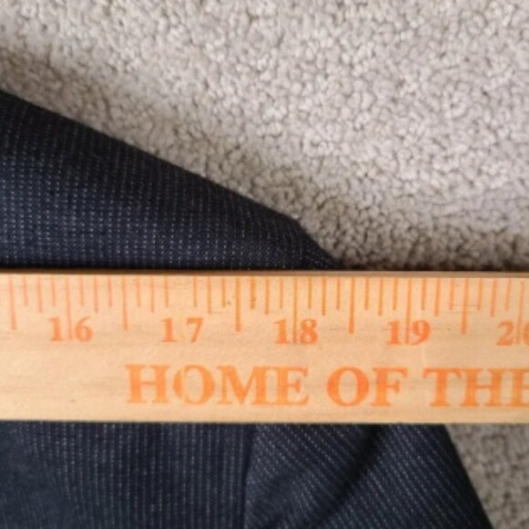 Banana Republic Jacket Men 42S Black Striped Blazer Tailored Fit Cotton 2 Button - Picture 11 of 13